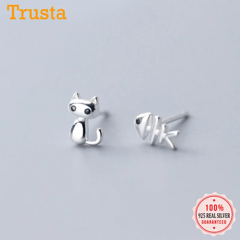 Женские серьги-гвоздики из серебра 925 пробы с фианитом | Украшения и аксессуары