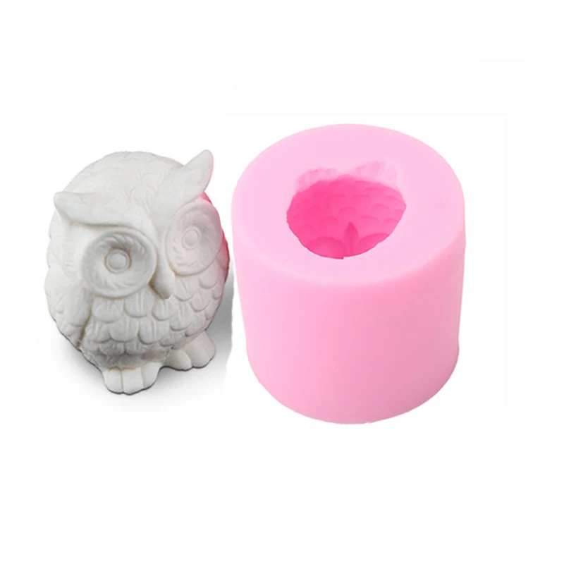 3D Маленькая форма Совы животные руки Форма Силиконовые украшения торта