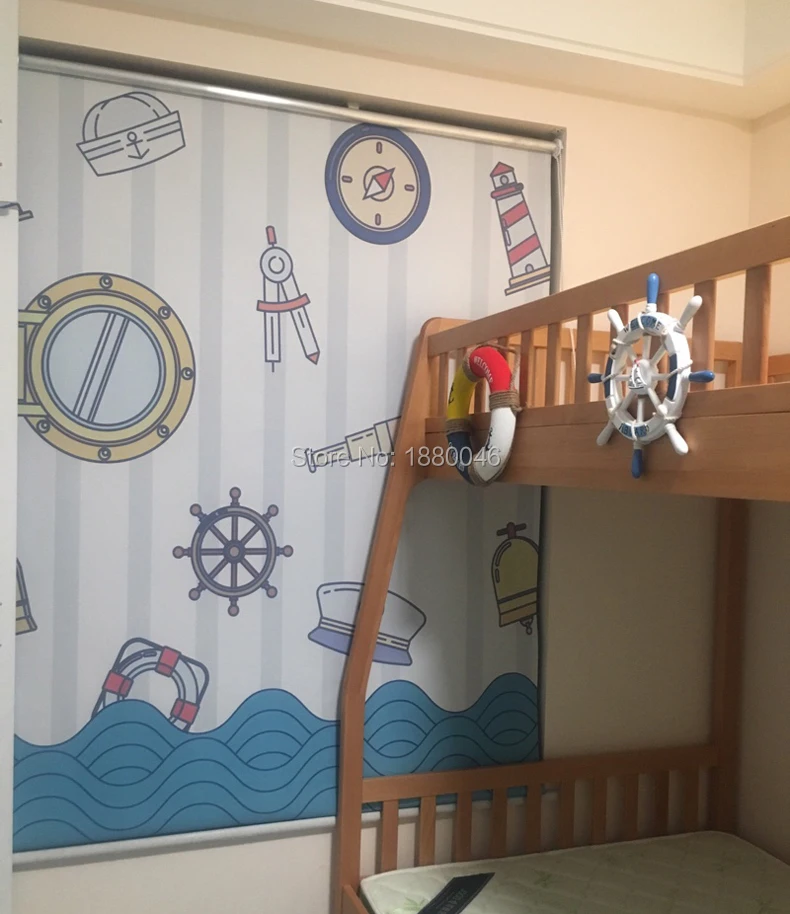 Рулонные жалюзи без сверления для детской комнаты алюминиевый сплав