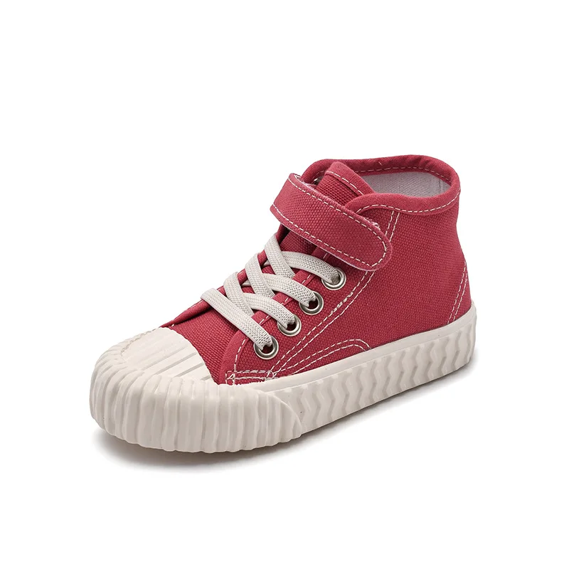 

2021 Children canvas shoes girls boys fashion sneakers comfortable kids sports shoes breathable casual shoes size 25-37