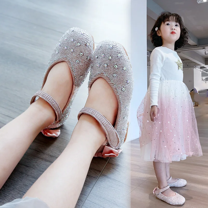 Туфли для девочек новинка модная весенняя обувь малышей детская дышащая