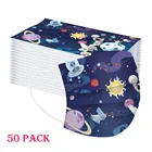 10-50 шт., одноразовые маски для лица для детей