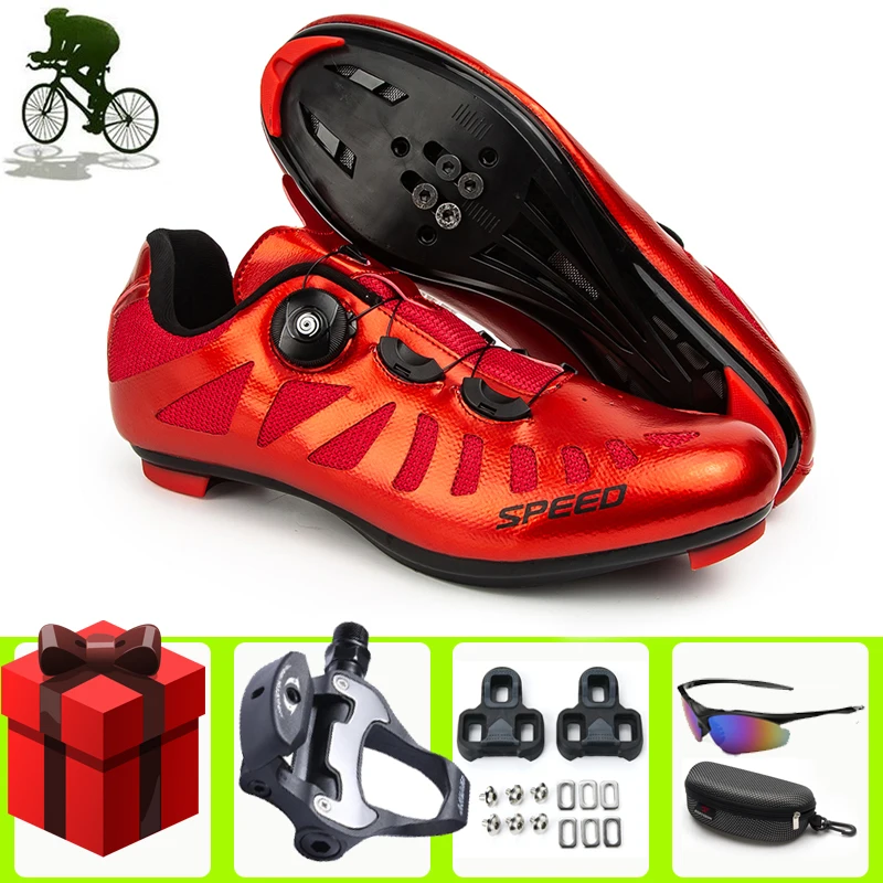 

Road Cyling Shoes Professional Mens Sneakers Women Self-Locking Women Bike Light Bicycle Riding Sport Breathable Bicicleta