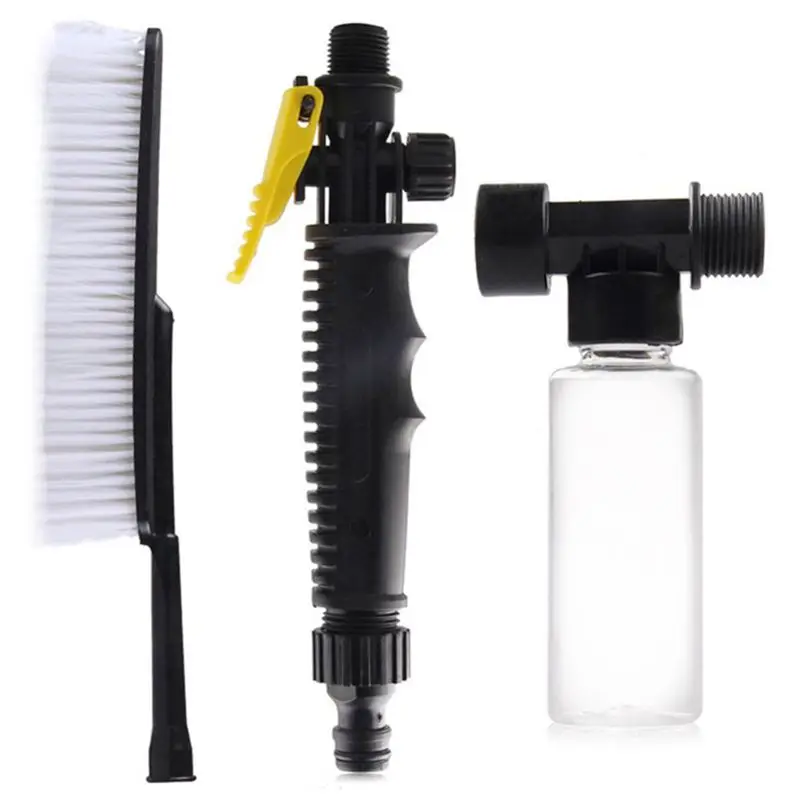 

Universal Car Cleaning Brush Car Wash Brush 1 set Auto Exterior Retractable Long Handle Water Flow Switch Foam Bottle