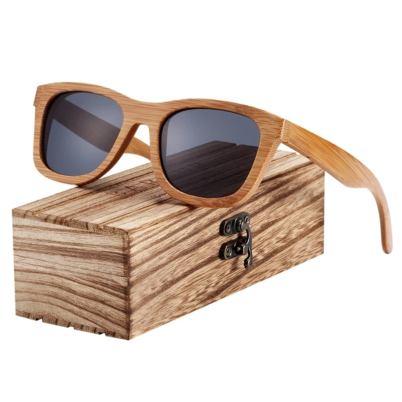 

Retro Bamboo Sunglasses Wooden Bamboo Glasses Men Women Brand Designer Fashion Square Wood Sun Male Faux Wood Glasses Unisex