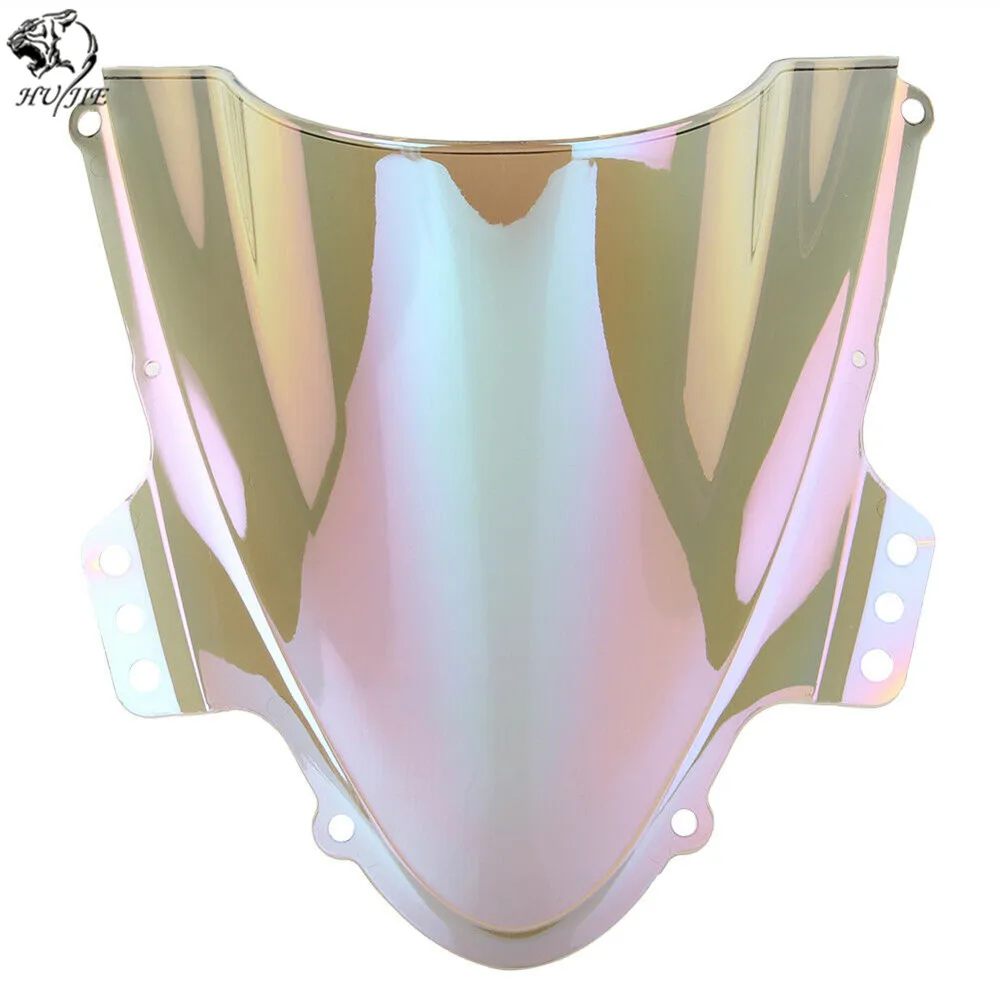 f Черный мотоцикл лобовое стекло для Suzuki GSXR1000 GSXR 1000 K5 2005 2005-2006 двойной пузырь лобовое стекло, ветровой щиток - Цвет: f
