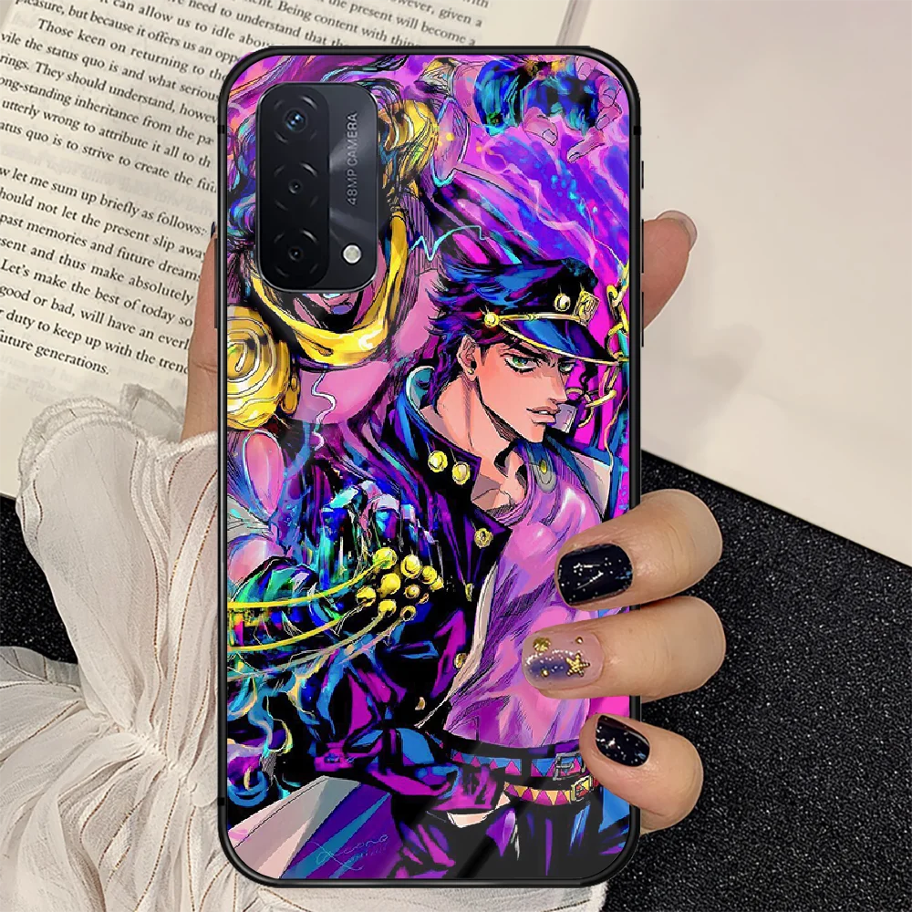 

JoJos Bizarre Adventure Anime Phone Tempered Glass Case Cover For oppo realme find a x c xt gt 2 53 3 6 7 50 11 Pro lite 5g