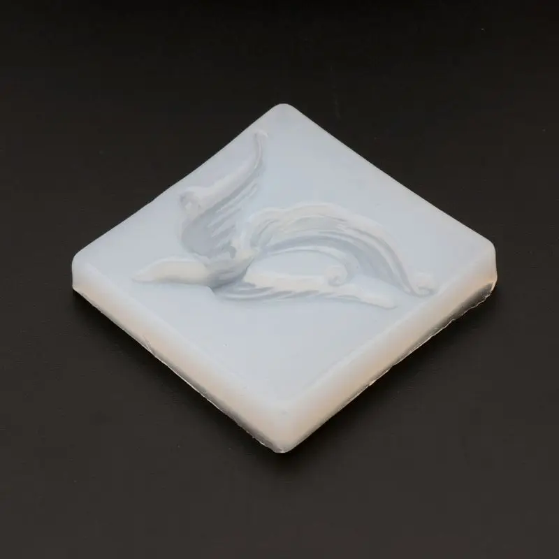 Форма для изготовления украшений Beauty Bird Phoenix Pendant из силикона для ручных работ в стиле DIY с использованием сухих цветов и смолы.