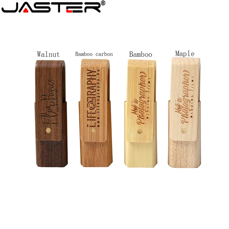 Деревянный поворотный usb флэш-накопитель JASTER из натурального дерева 4 ГБ 8 16 32 64 |