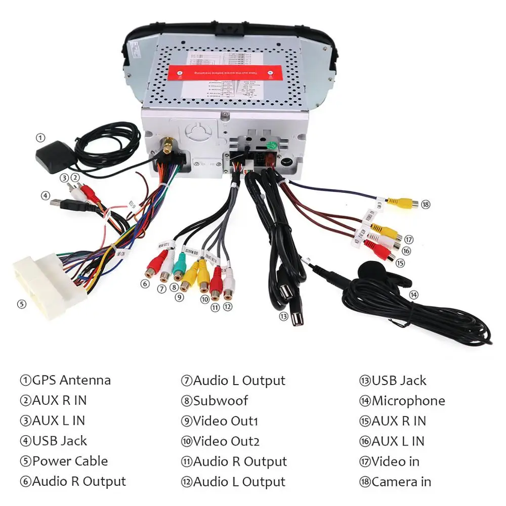 Aotsr Android 9 0 автомобильный DVD плеер головное устройство радио магнитофон стерео для