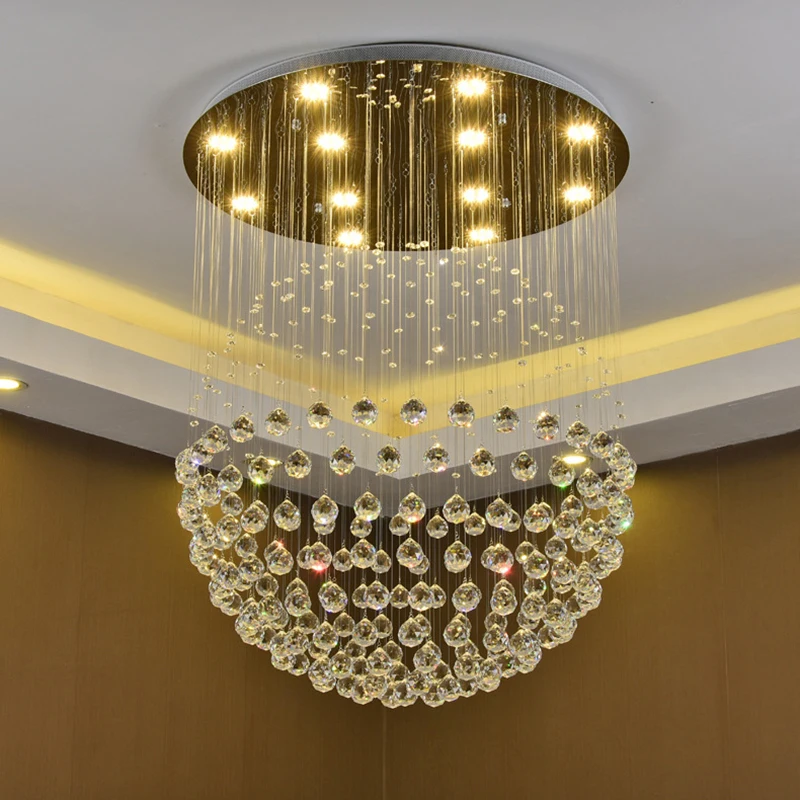 

Modern retro Spherical crystal lustre Ceiling Lights GU10 Plafonnier LED ceiling Lamp For Living Room bedroom restaurant hotel