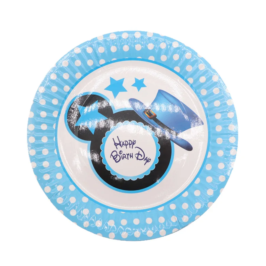 Одноразовые комплекты с Микки Маусом украшения на день рождения Детские