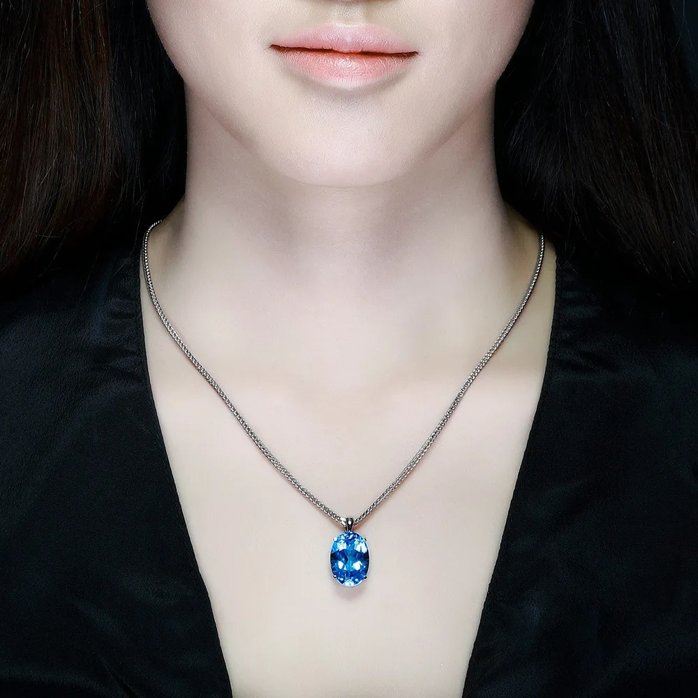 Топаз кулон кристалл ожерелье женское сердце форма капли воды топаз День