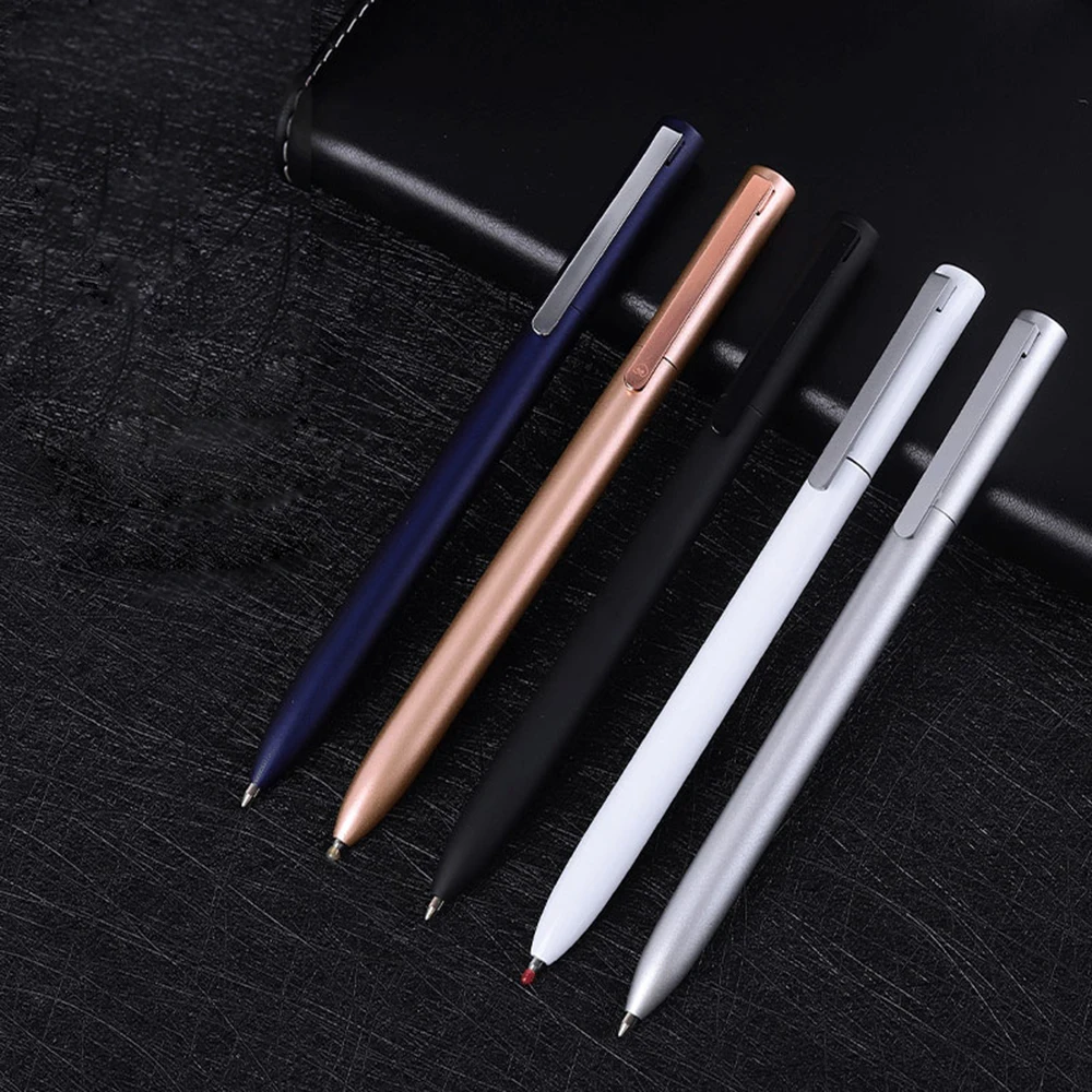 Фото Металлическая гелевая ручка металлические шариковые ручки 0 5 мм черные чернила