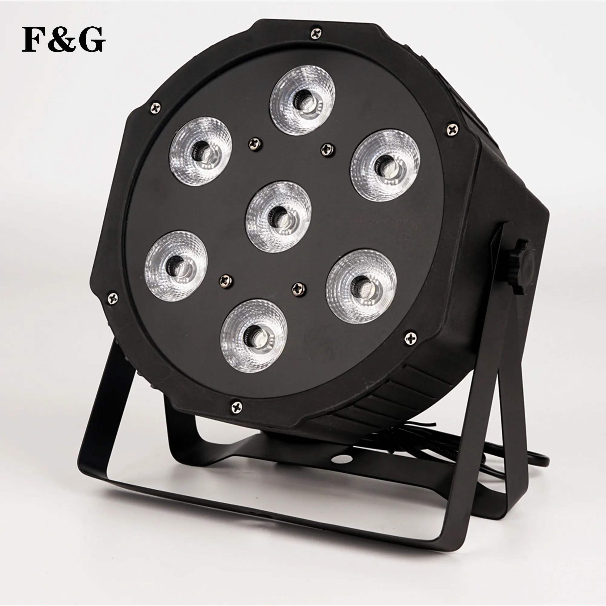 

LED par stage RGBWA UV rgbw 4in1 5in1 6in1 lights DJ DMX 7X12W 7x18W 7x15W LED Flat SlimPar Quad Light No Noise