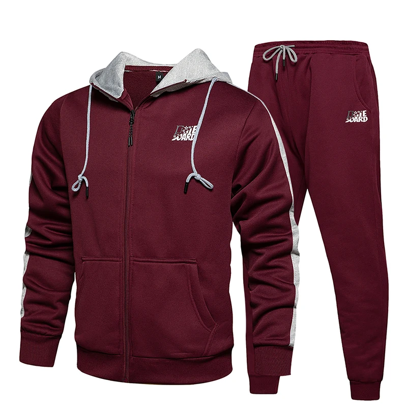 Новинка 2020 повседневный мужской спортивный костюм с капюшоном + спортивные штаны