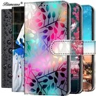 Чехол-книжка из искусственной кожи с кошкой волком для Samsung Galaxy Grand Prime G530 J2 Prime J4 J6 Plus J8 2018 Note 10 Pro