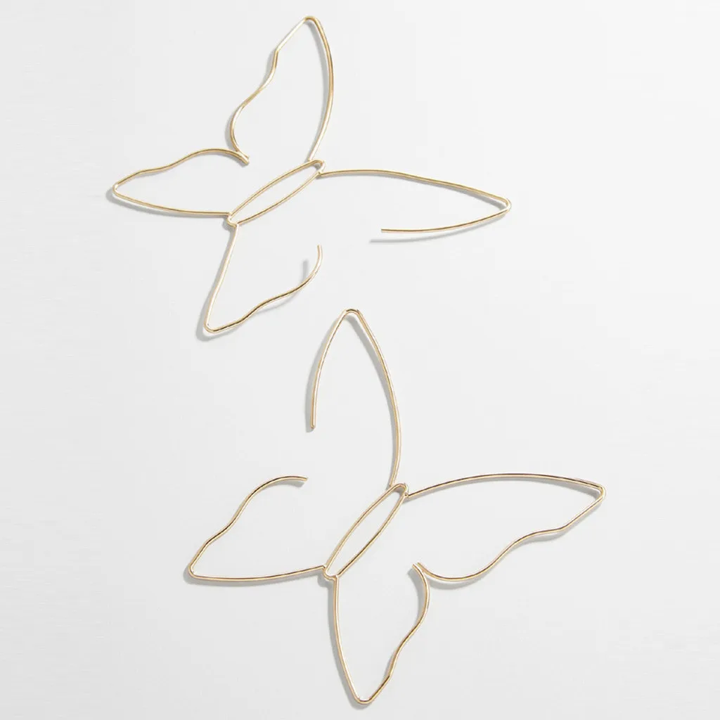 Женские серьги стильные с бабочкой свисающие женские красивые для женщин |