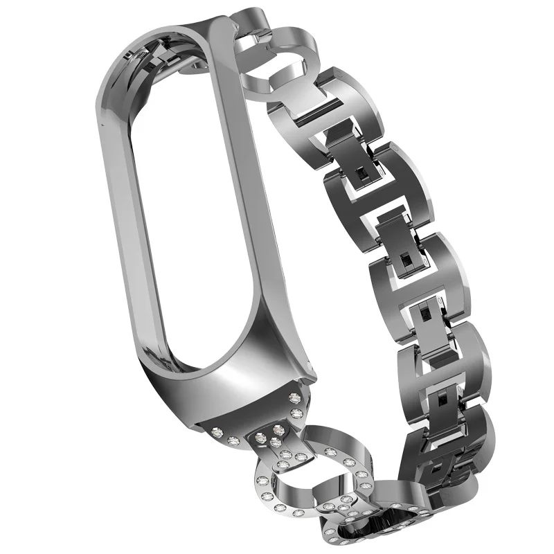 Stainless Steel Strap For Xiaomi Mi Band 4 / 3 ремешок на mi band 4 Band3 Watchband Straps Bands bracelet correa de reloj