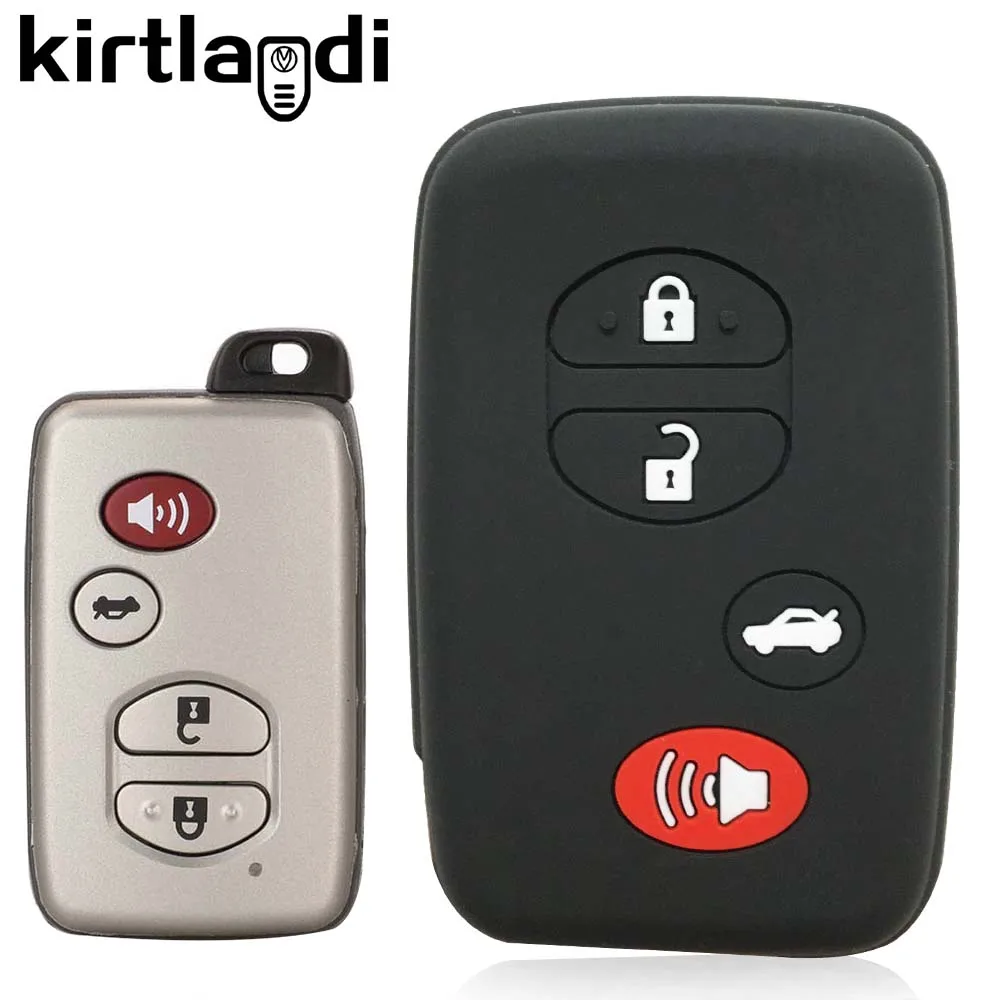 Силиконовый чехол для автомобильных ключей Toyota Land Cruiser Auris Alpha Prius 30 Aqua 2/3/4 кнопки