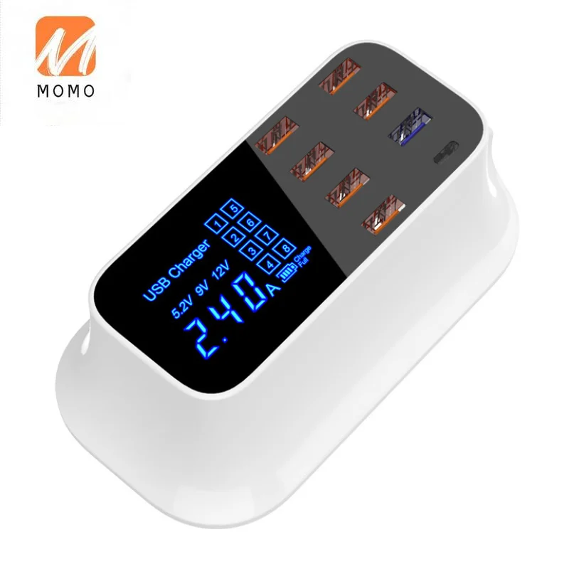 

Hotel New Multiple Eight Port USB High-Power intelligent Charger Suitable for Universal Tablet PC And Smart Phone