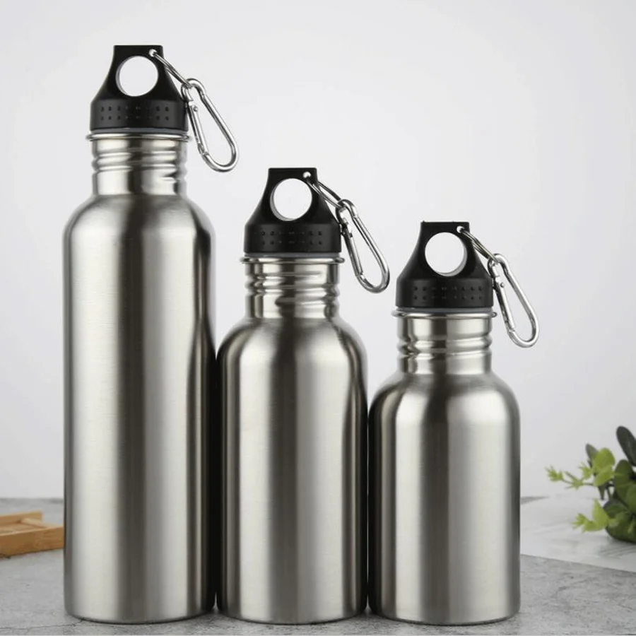 

Sports drink bottle, stainless steel, wide mouth, 350 / 500 / 750ml