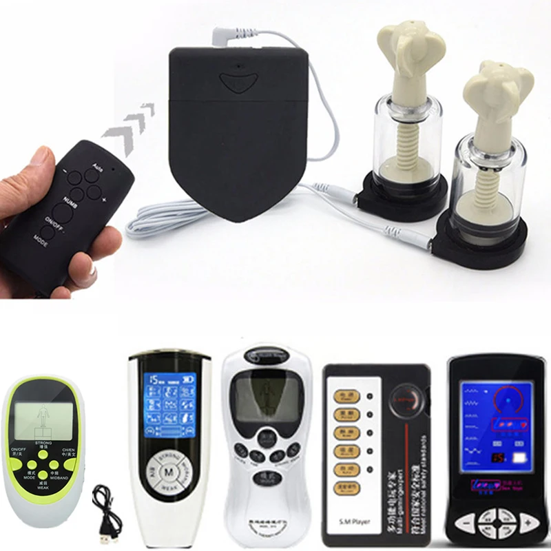 Многофункциональный Электрический шок соски присоски зажимы массажер для тела