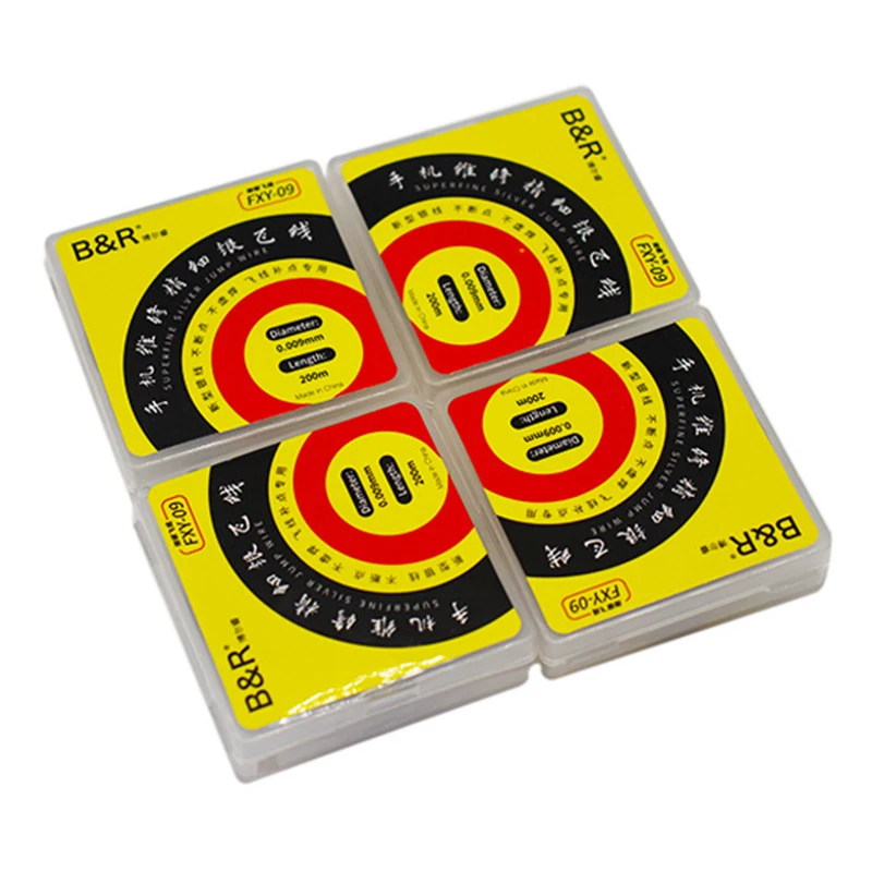 Чистый серебристый провод 0 009 мм для ремонта iPhone iPad материнская плата телефона