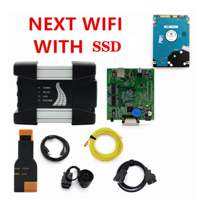 ICOM Next Wifi с 512 ГБ SSD инструмент для диагностики и программирования A2 BMW NEXT + B C 3 в 1