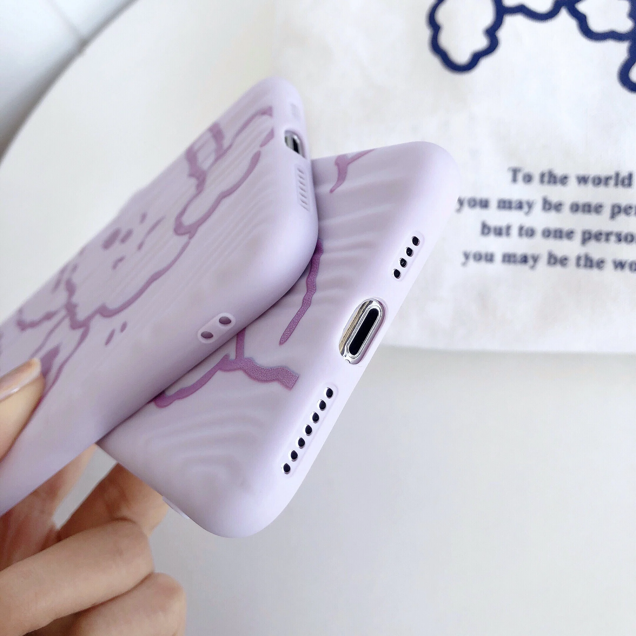 Cute cartoon Soft TPU phone cover For iphone 11 pro max protective back Matte 7 8 6 6s plus X Xs XR fitted case |