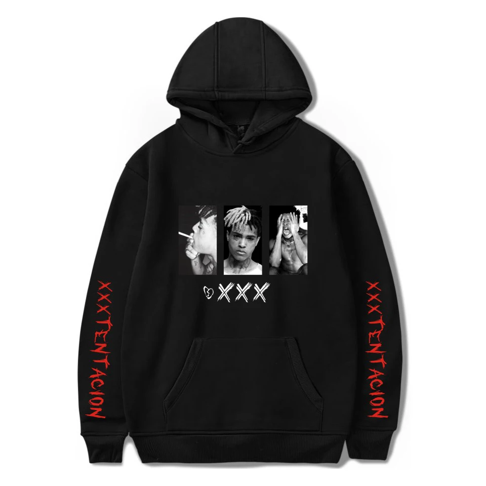 Хип-хоп нейтральный Рэппер XXX Tentacion принт Толстовка для мужчин и женщин крутая