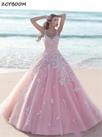 2021 pink quinceanera dresses ball gown tulle 15 anos formal party robe sweet 18 vestidos elegant princess 16 long prom dress