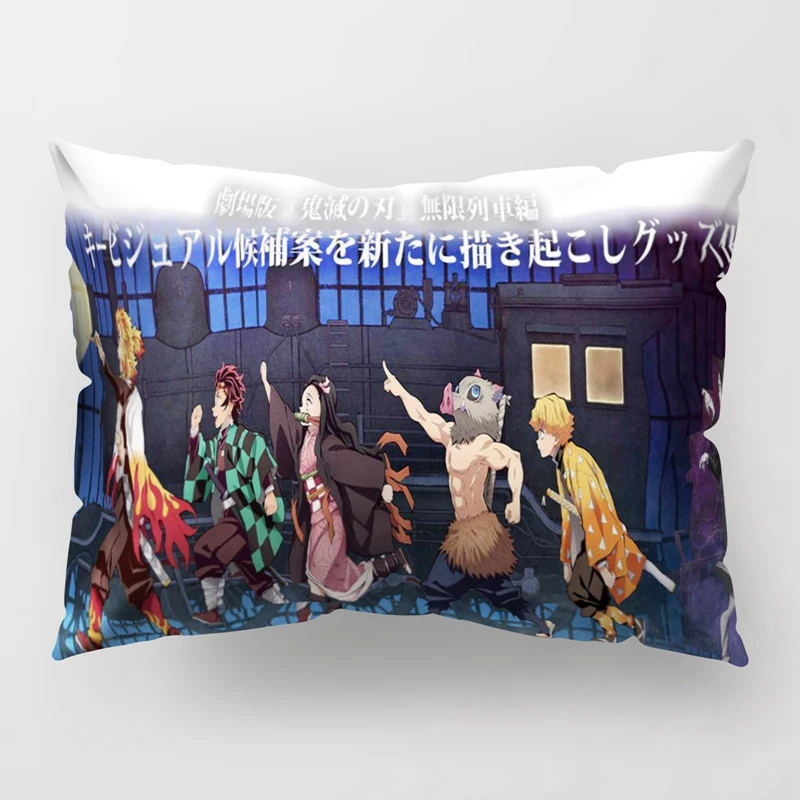 

Pillow Case Sofa Bed Cushion Cover Demon Slayer Unlimited Train kamado Tanjiro Kamado Nezuko Hashibira Inosuke Agatsuma Zenitsu