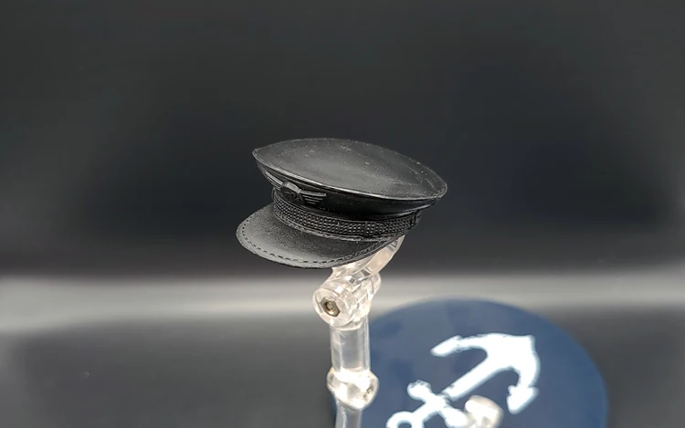 

New1/6 Soldier head carving hat big brim hat DAM officer hat model for 12 inch action figure body
