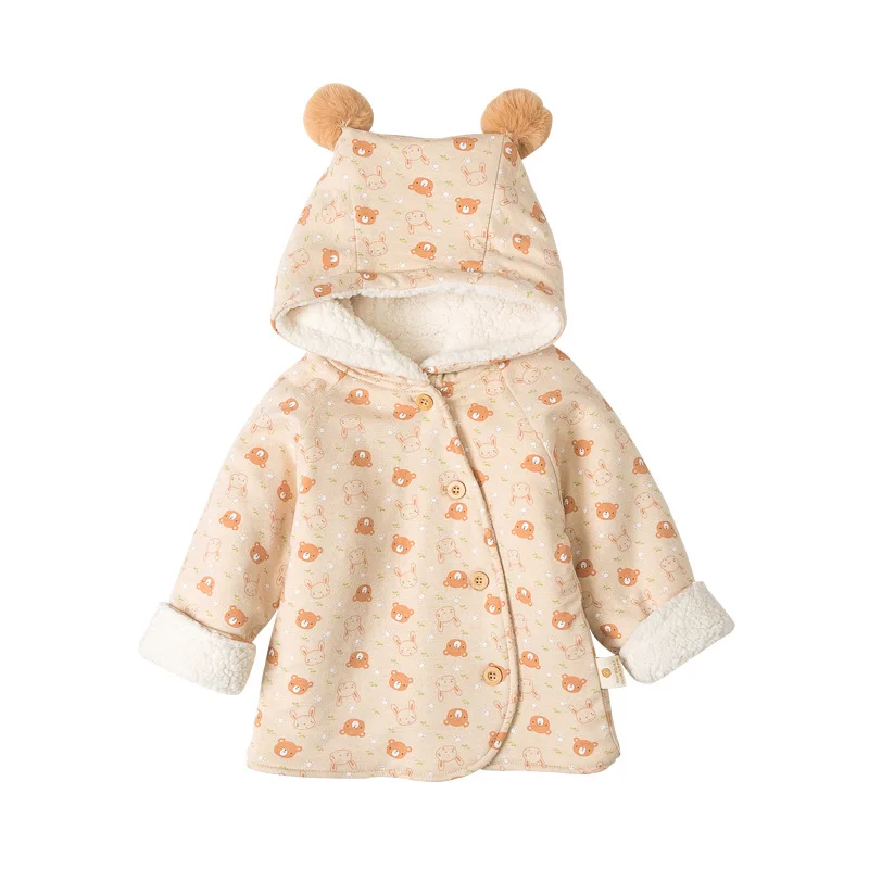 Детская одежда парки в горошек с принтом Детское пальто для девочек верхняя