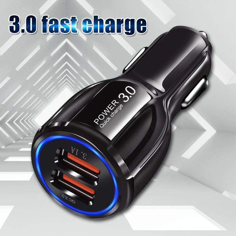 Автомобильное зарядное устройство Suhach Quick Charge 3 0 для iPhone Samsung Xiaomi адаптер быстрой