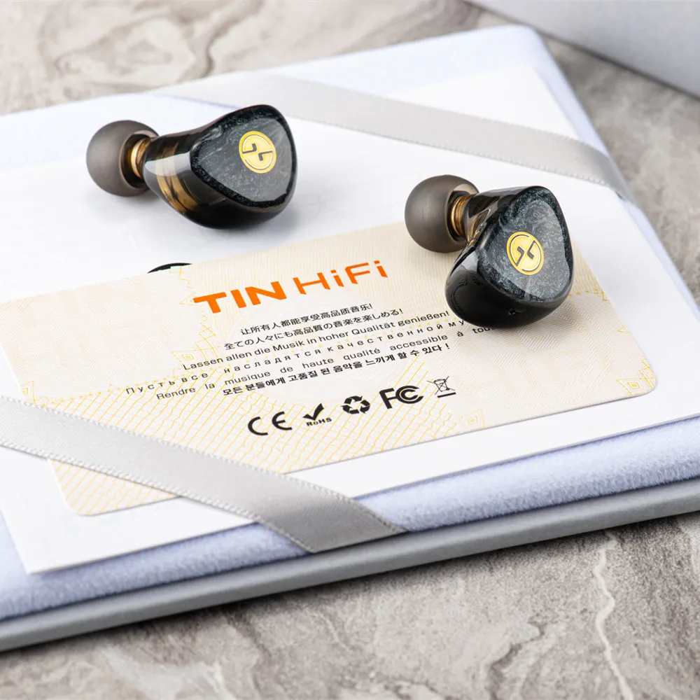 TINHIFI T3 Plus 10 мм LCP диафрагма Hi-Fi наушники в ухо проводные музыкальные IEM 2Pin