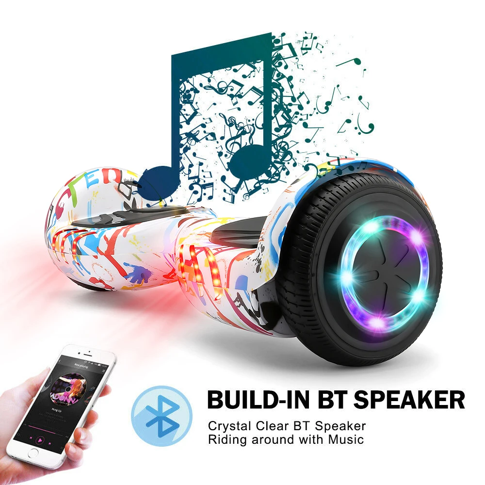 Новое поступление 6 5 дюймовый Ховерборд модный 2 ух колесный электрический