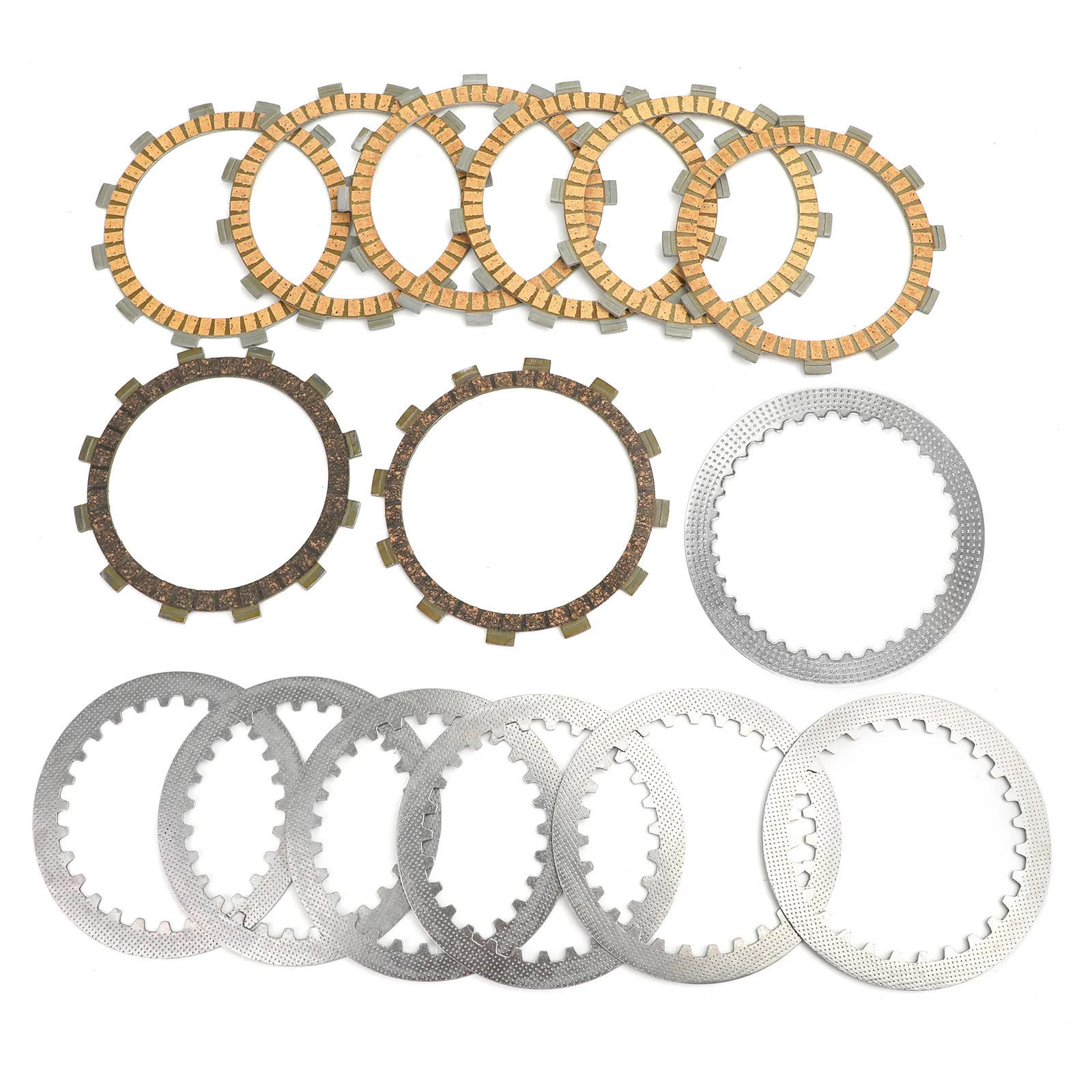 

Подходит для двигателя Yamaha FZ6 FZ6R XJ6 XJ6F XJ6FA XJ6N/S Комплект сцепления стальные и фрикционные пластины 3J2-16324-00 4H7-16321-02