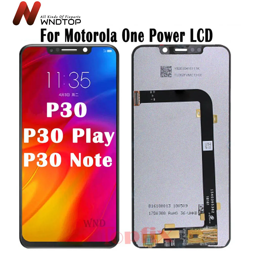 ЖК-дисплей One Power для Motorola Moto P30 Note xt1944, сенсорный экран с дигитайзером в сборе для Moto P30 Play