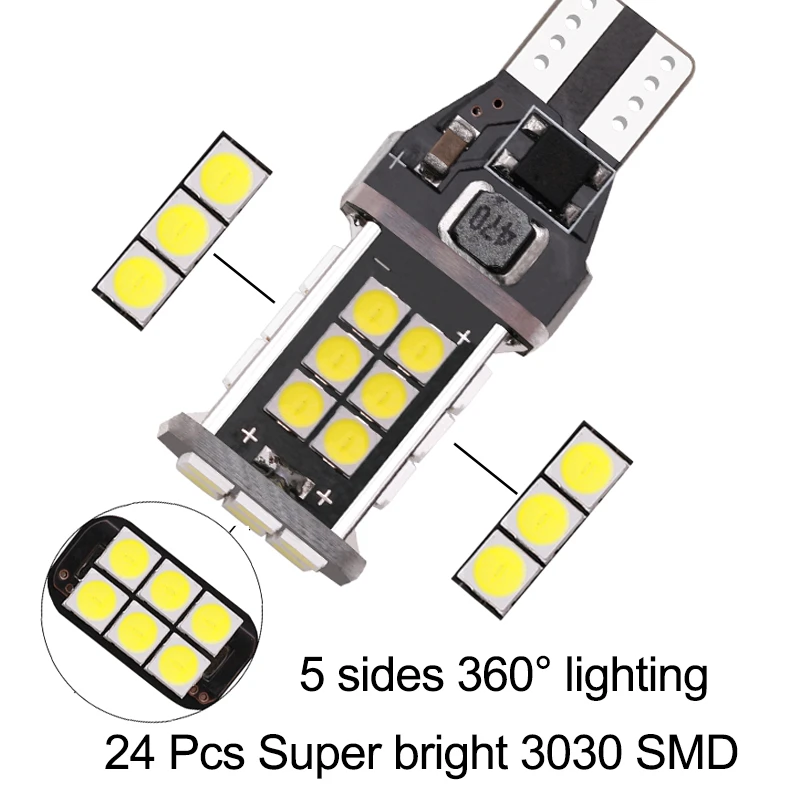 Автомобильная светодиодная лампа заднего хода Canbus супер яркая высокомощная