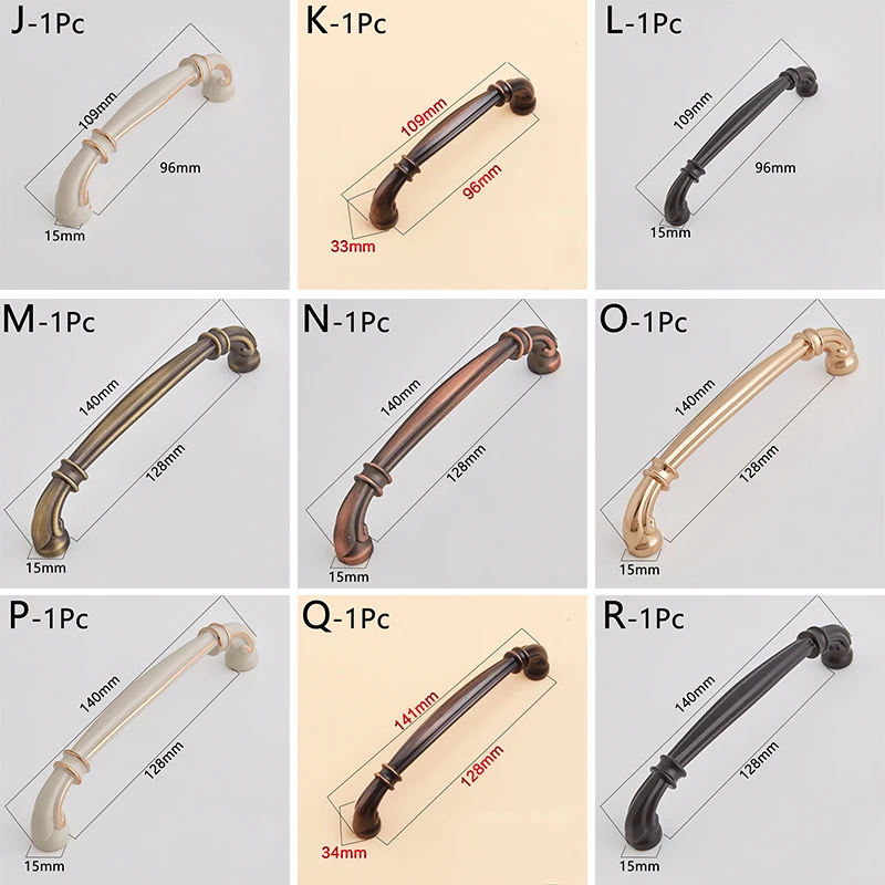 Шкаф для одежды шкаф ручки Ретро Античная латунная 96 мм 128 Кухня кабинет