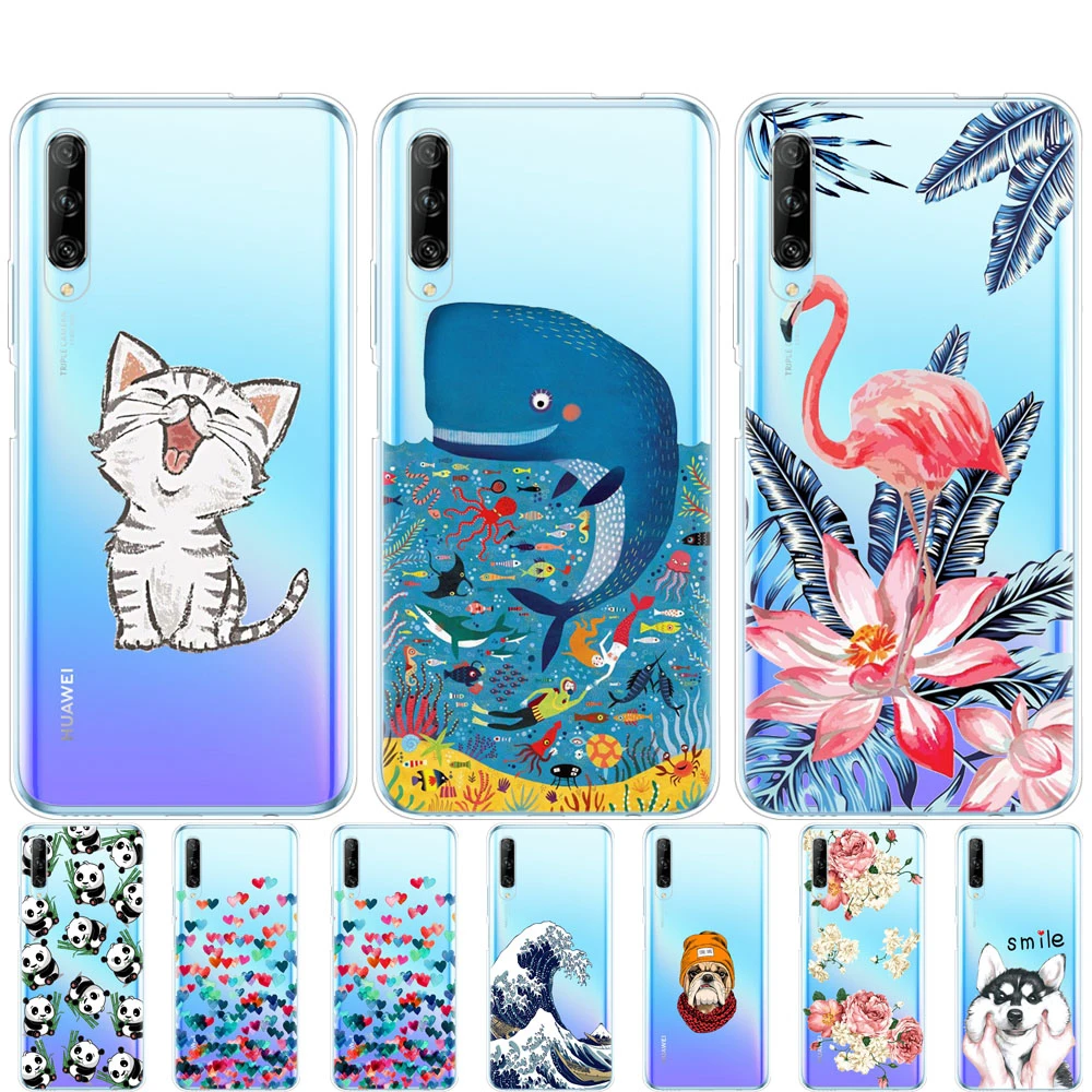 for huawei y9s phone case on huawei y9 S back cover bumper etui coque silicone tpu soft full protection shockproof