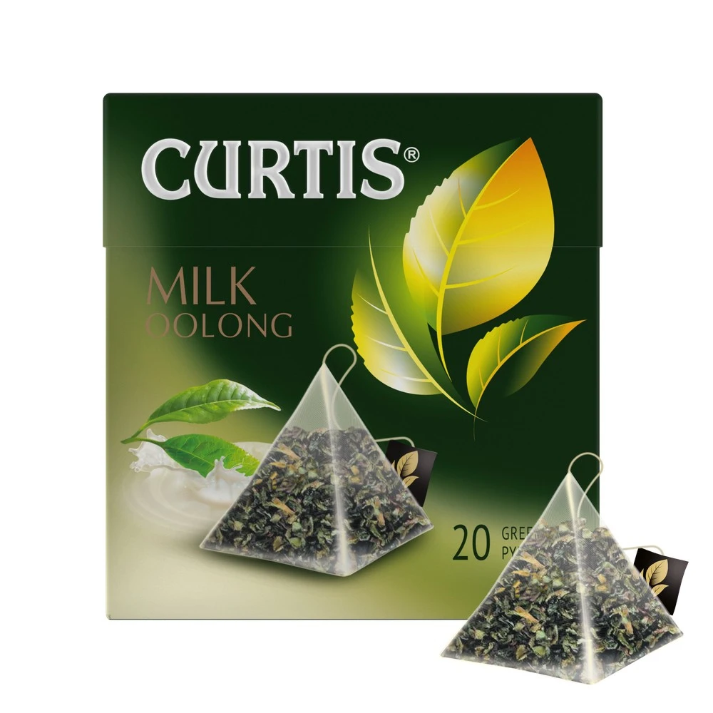 Чай зеленый в пирамидках CURTIS &quotMilk Oolong" 20 пирамидок с молочным вкусом - купить по