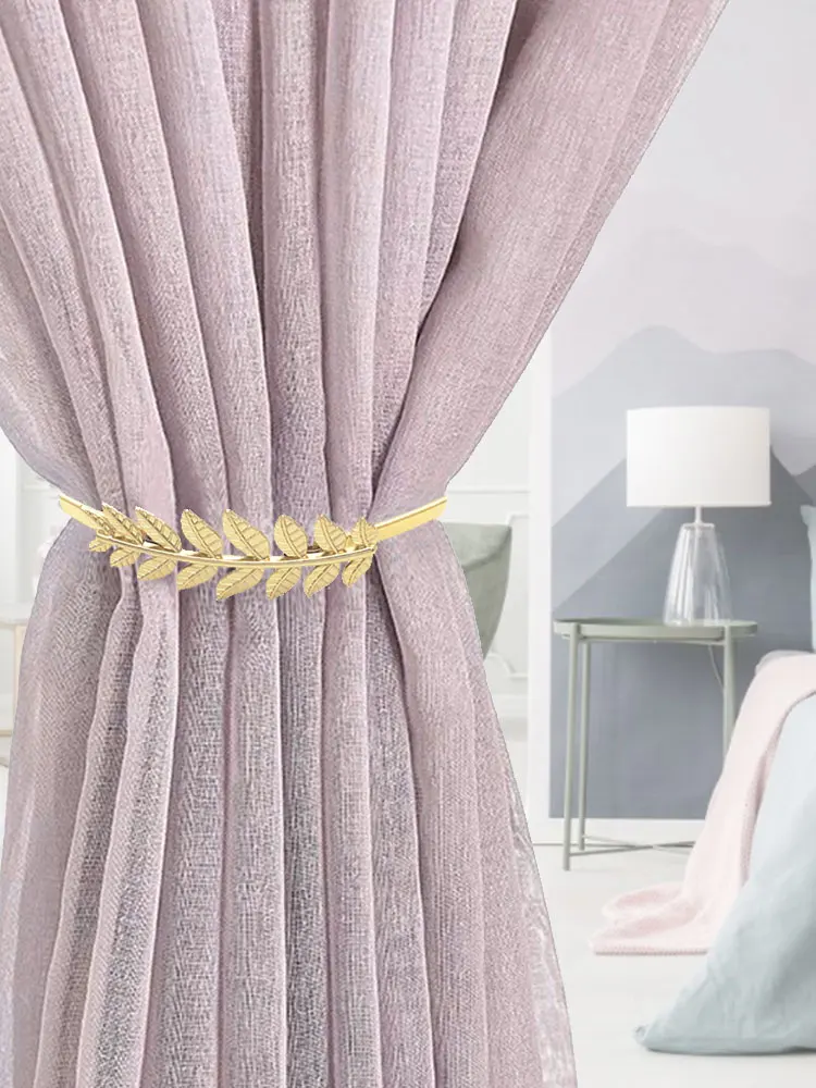 

Pearl Leaves Curtain Clip Curtains Holders Tieback Buckle Clips Curtain Accessories Home Decor