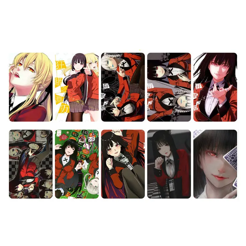 Kakegurui Card Sticker Smooth Surface DIY Decoration Bus ID Anime Stickers