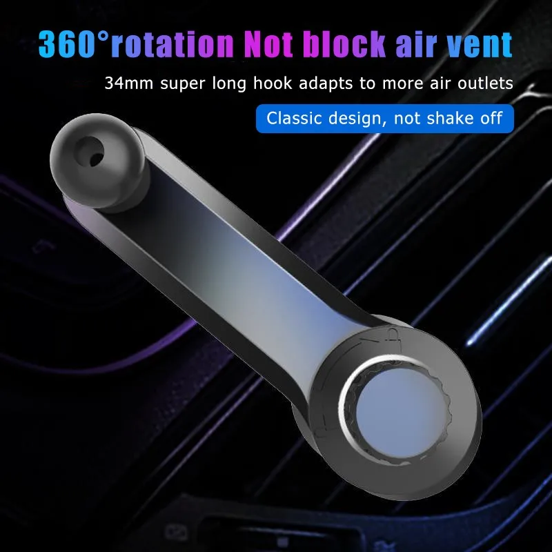 

NEW Car Extension Hook Mobile Phone Holder Accessories Knob Design Round Air Outlet Bracket 17mm Ball Head