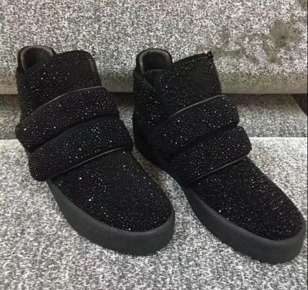 

Crystal Sneakers For Men 2019 Kaeve Designer Flat Shoes Casual Fashion Breathable Sport Shoe Man Mens Rhinestone Walking Studded