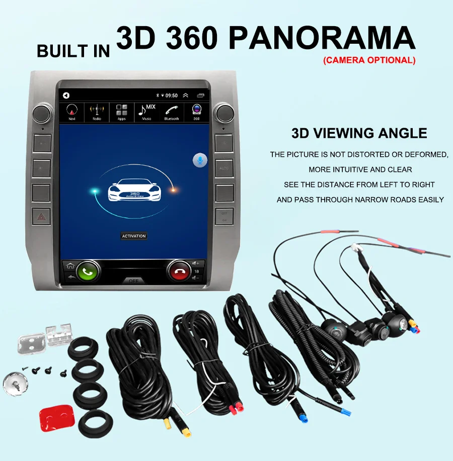 12 1 дюймовый автомобильный радиоприемник Android 11 Tesla Style экран для Toyota Tundra 2014-2020