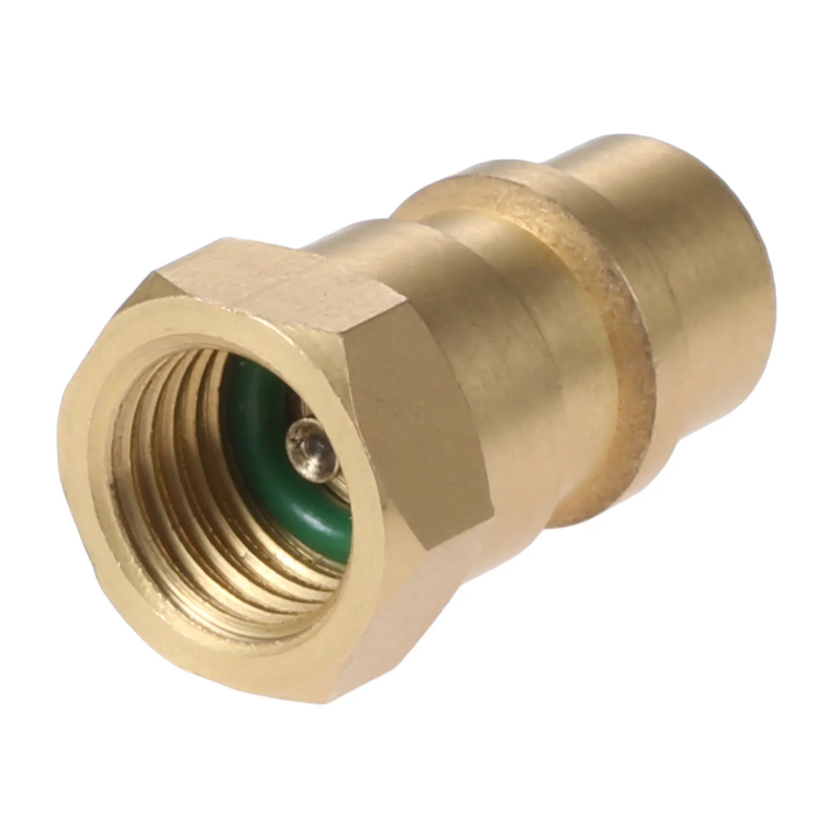 1Pc R12 R22 R502 Screw To R134A Fast Conversion Adapter Valve 1/4'' SAE To 8v1 Thread Brass Car Air-conditioning Installation
